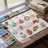 12pcs Christmas Double-Sided DIY Diamond Painting Keychain Kit