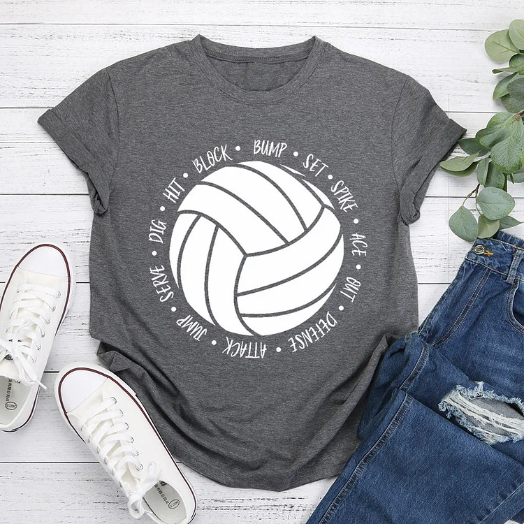 Volleyball T-Shirt Tee -07374-Annaletters