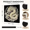 DIY Pearl Painting Dragon for Home Wall Decor with Frame(30x30cm)