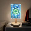 DIY Special Shaped Diamond Painting Wooden Stand LED Lamp Night Light Kit Bedside Small Desk Light Home Decoration Lamp