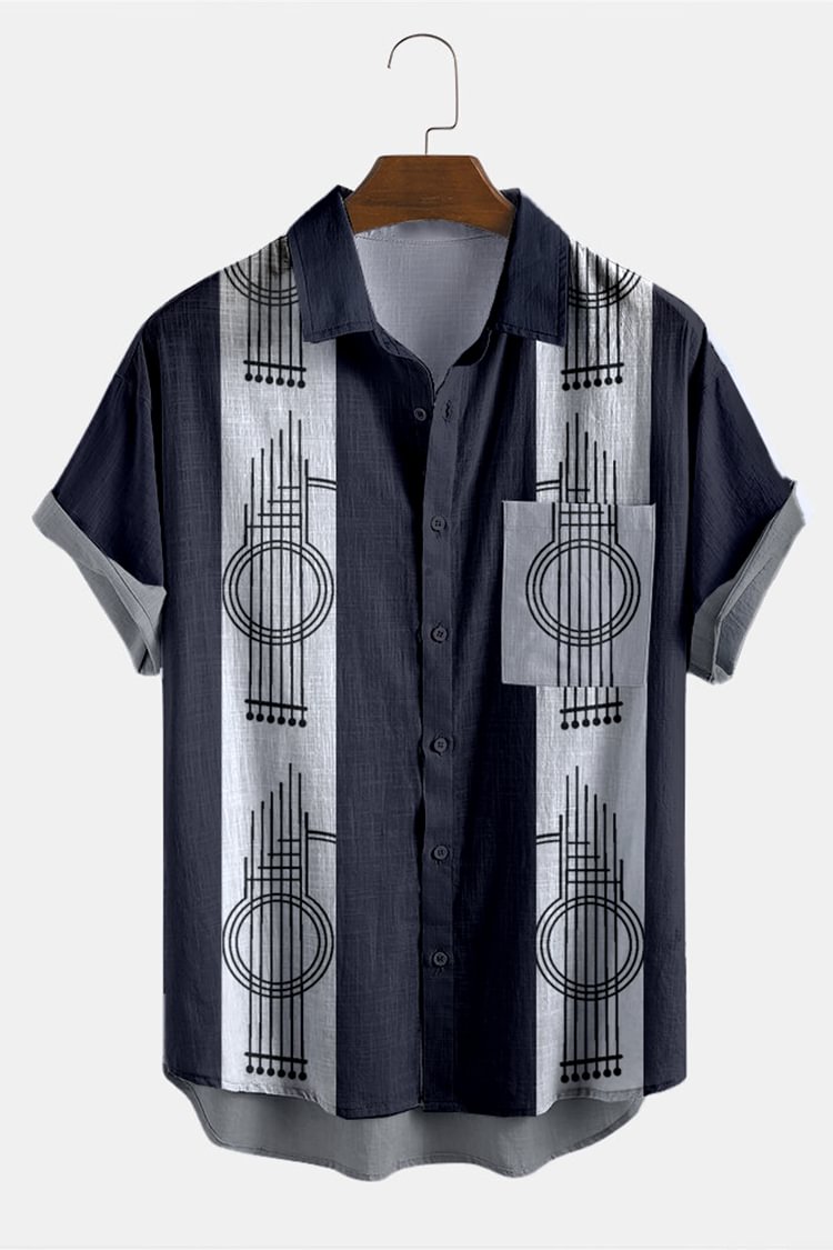 Tiboyz Men's Casual Printed Shirt