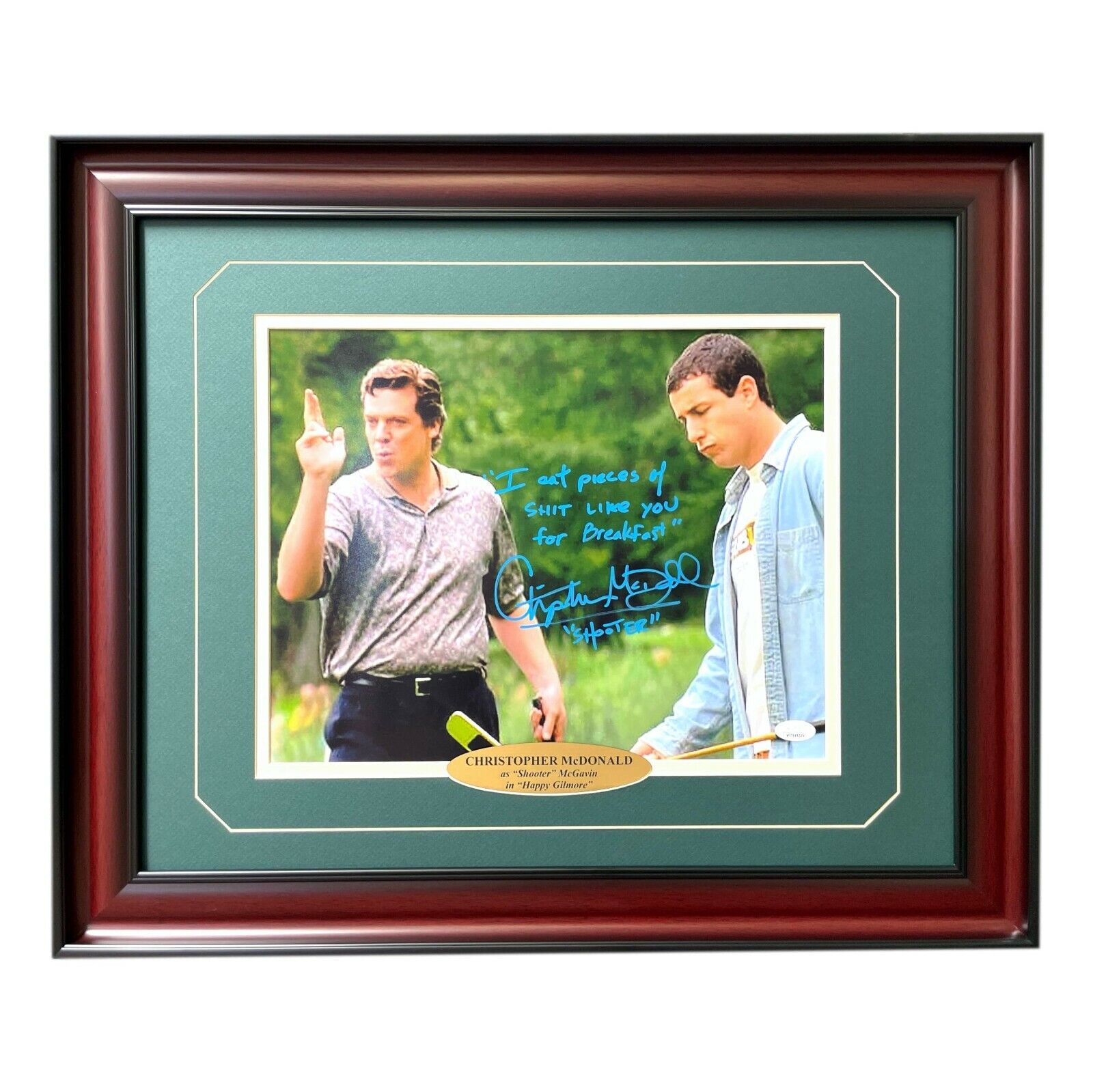 Christopher McDonald Signed Happy Gilmore Framed Photo Poster painting I Eat .. Sh*t Breakfast