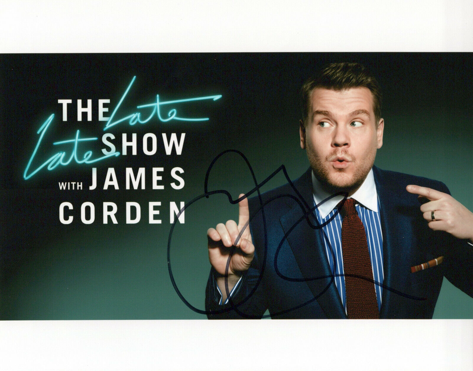 James Cordon head shot autographed Photo Poster painting signed 8x10 #5 The Late Late Show