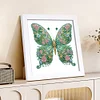 5D DIY Partial Special Shaped Drill Diamond Painting Kit Butterfly Decor With Frame Kit 18x18cm