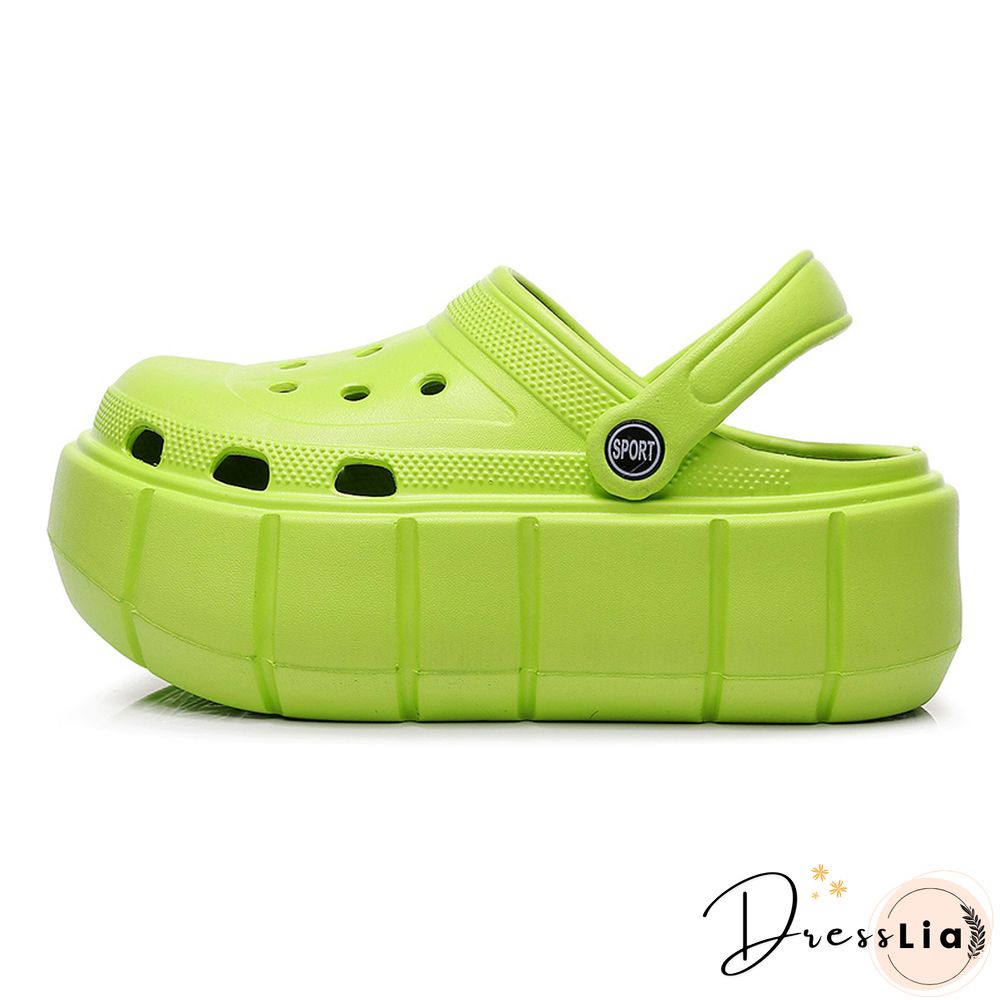 Platform Sandals Summer Women Slippers 6cm Wedges Sandals Outdoor Clogs Thick Street Beach Slide Flip Flops Garden Shoes