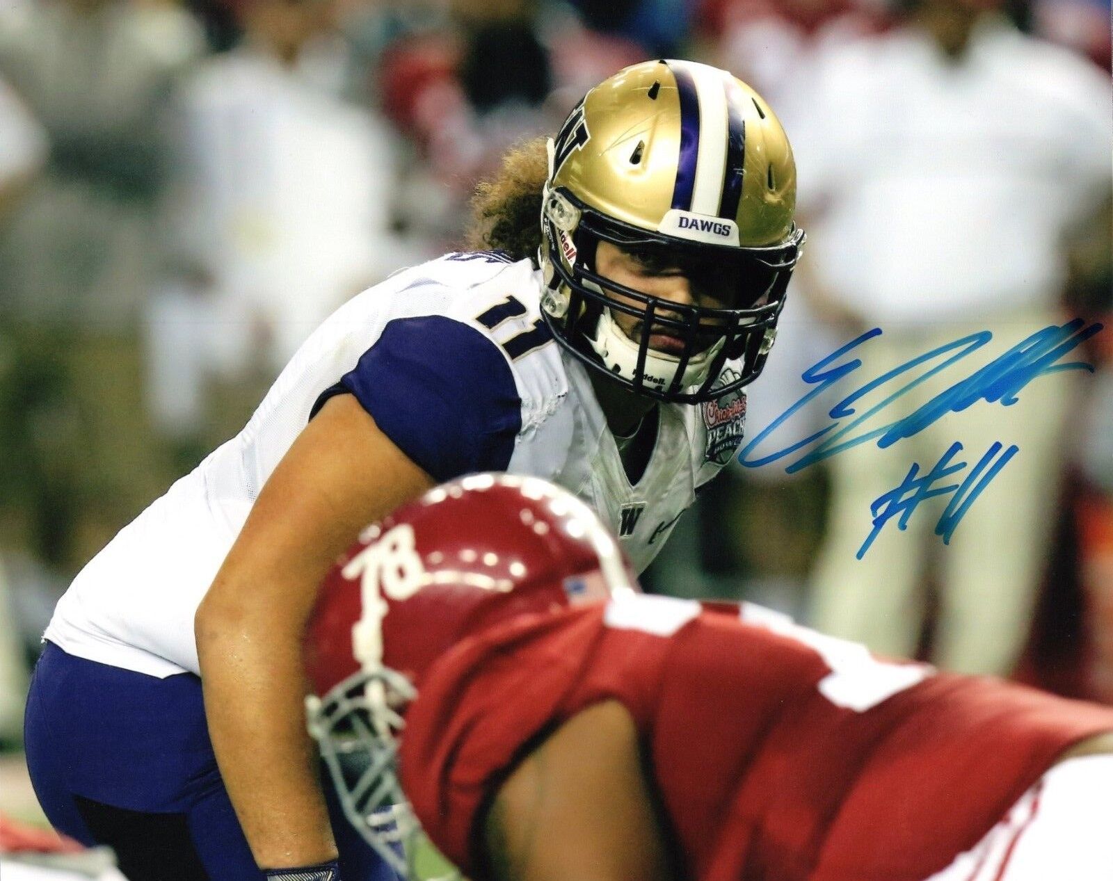 Elijah Qualls 8x10 Photo Poster painting #4 Autographed Signed AUTO UW Washington Huskies