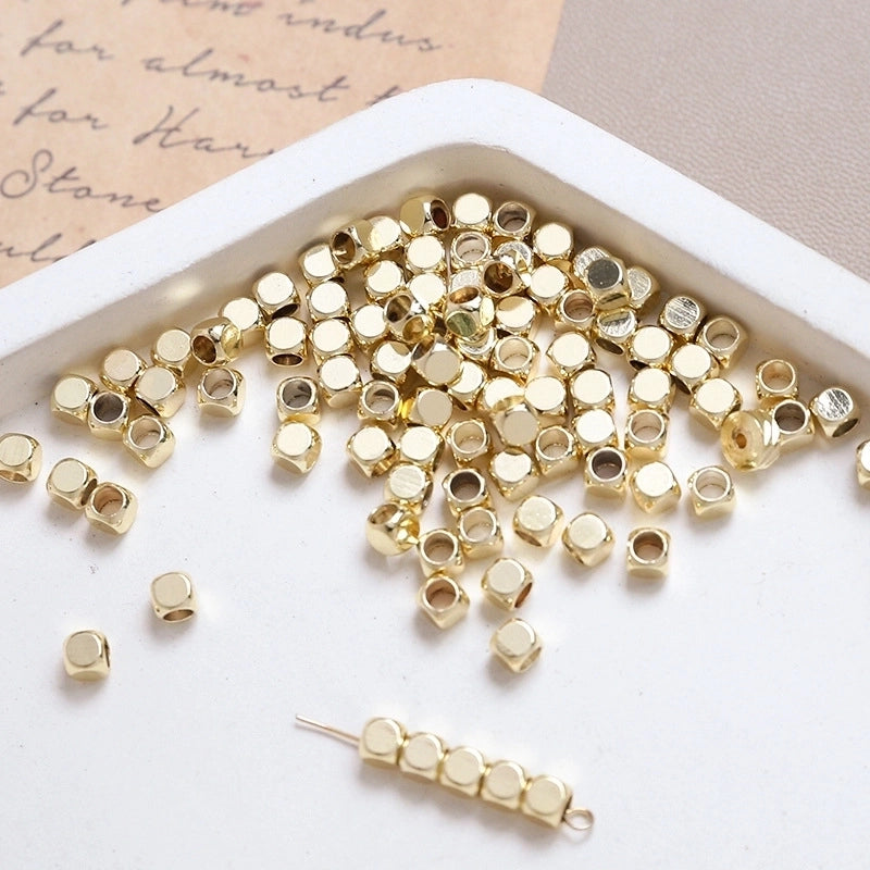 10 Pieces Diameter 3mm Diameter 4mm Diameter 5mm Copper Solid Color Beads