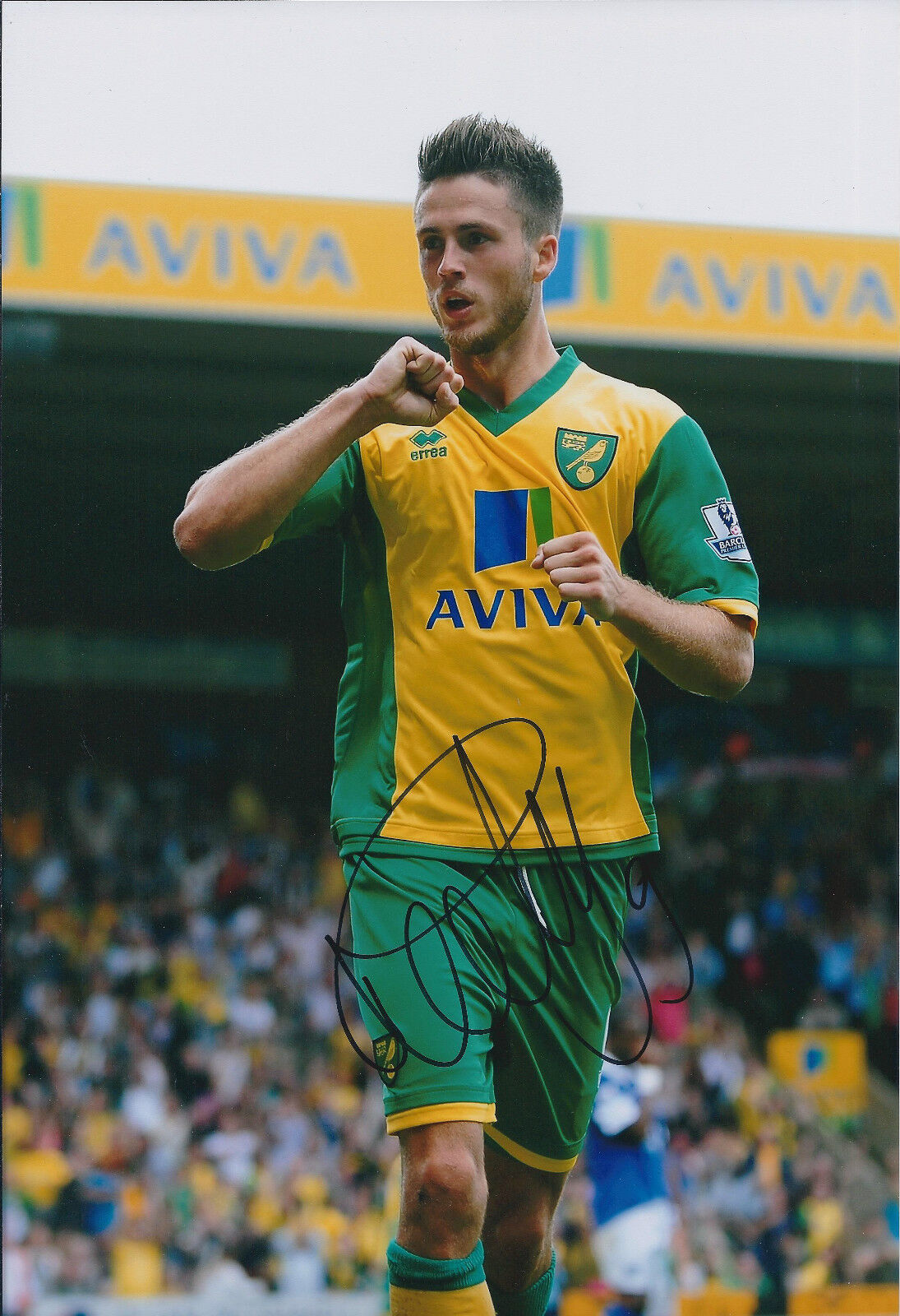 Ricky Van WOLFSWINKEL SIGNED Photo Poster painting Norwich Netherlands AFTAL Autograph COA