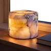 Marble LED Cordless Lamp Type-C Rechargeable Portable Ambient Lights Adjustable Light Modes for Home Office Travel Outing Social Occasions