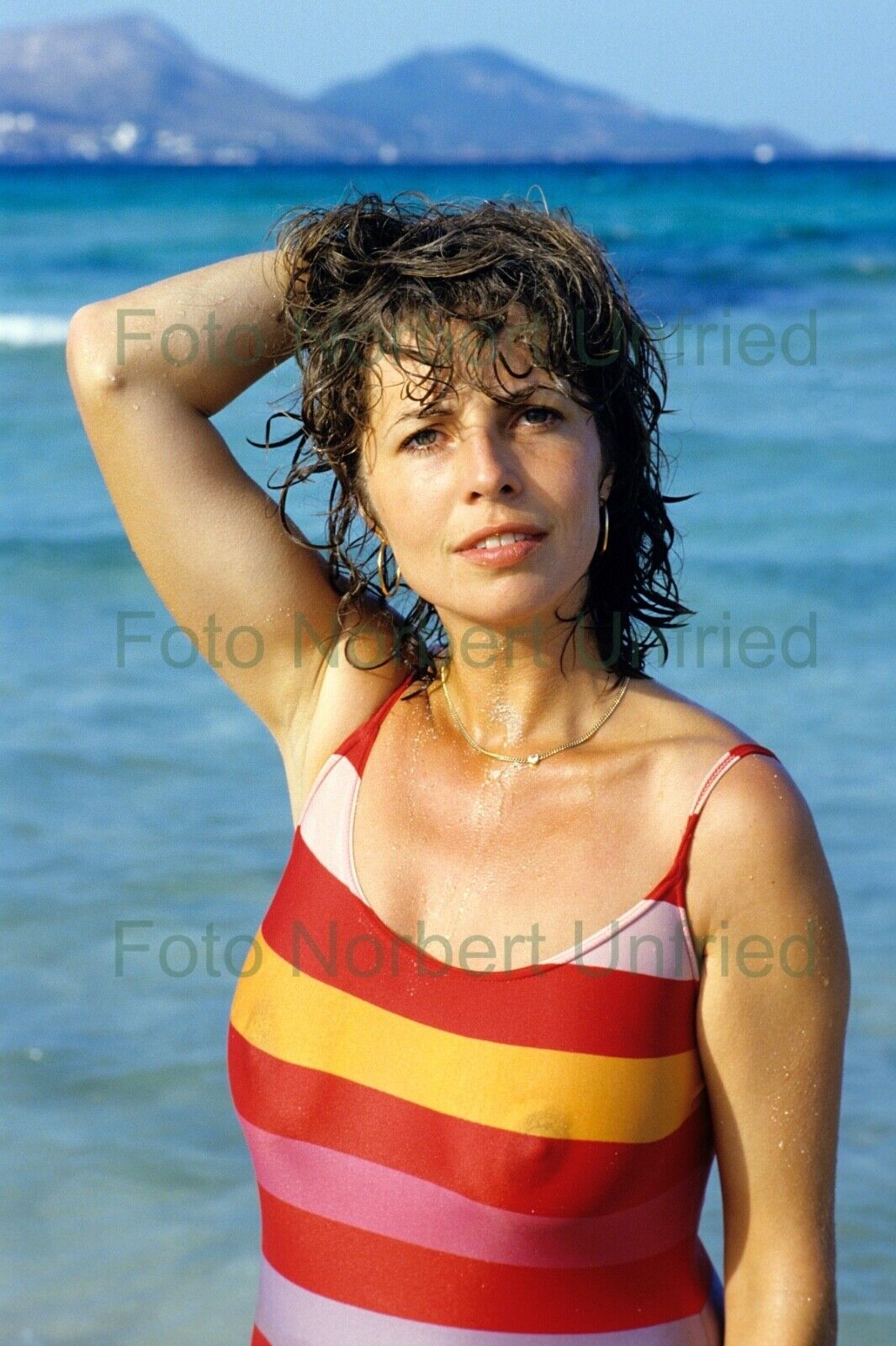 Michaela May IN Swimsuit - 20 X 30 CM Photo Poster painting Without Autograph Nr 2-15