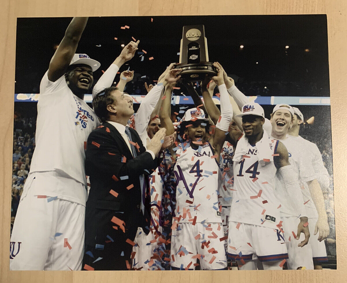 BILL SELF SIGNED 8x10 Photo Poster painting KANSAS JAYHAWKS BASKETBALL HEAD COACH AUTOGRAPH COA