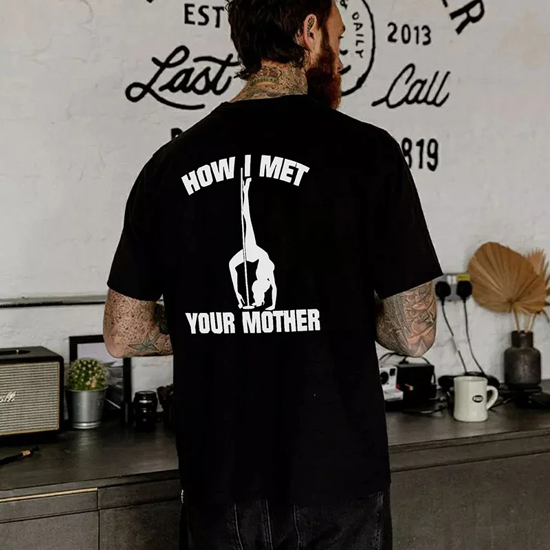 How I Met Your Mother Print Pole Dancing Women Graphic Men's Tees -  UPRANDY