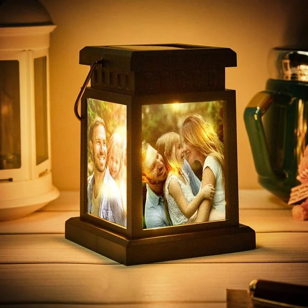 Personalized 4 Photos Lantern Lamp Memory Lantern Gifts for Family