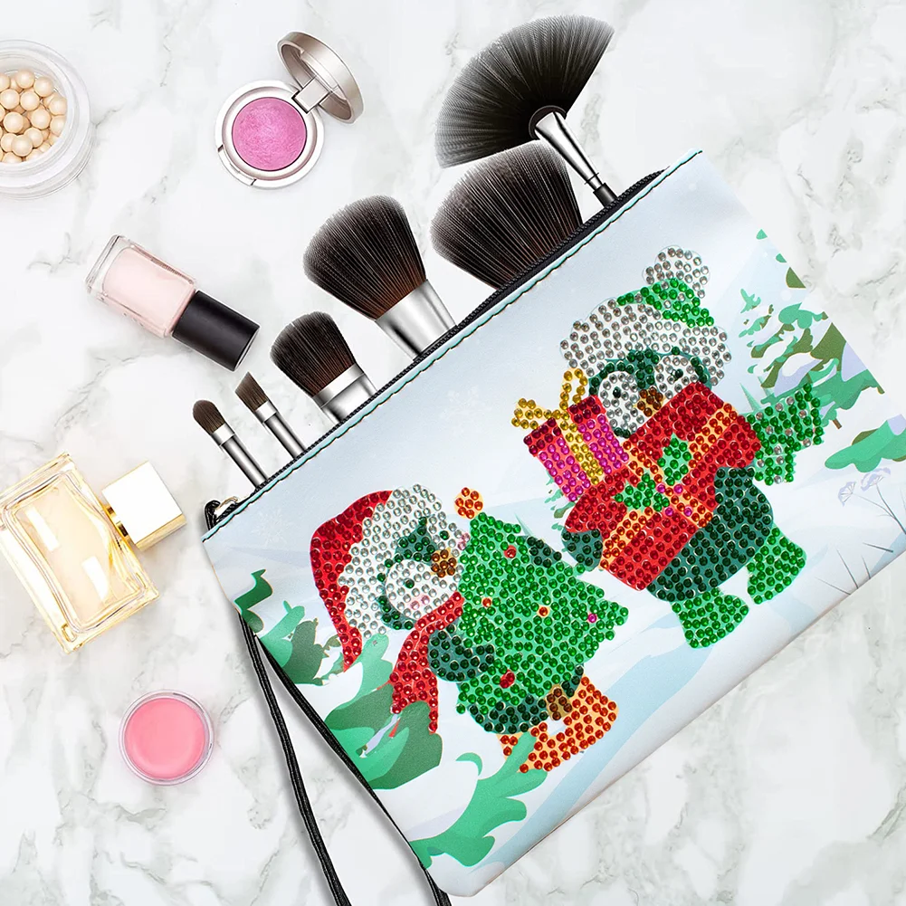 Christmas Special Shape DIY Diamond Painting Bag PU Leather