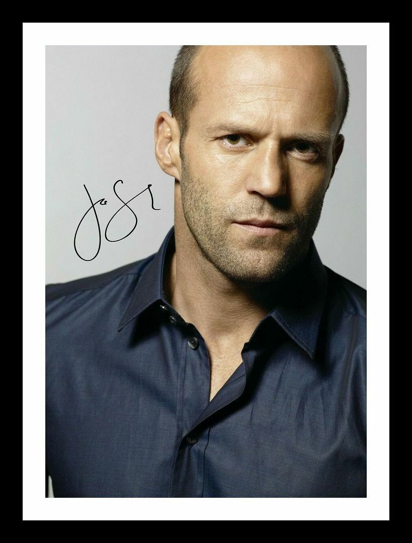 Jason Statham Autograph Signed & Framed Photo Poster painting 8