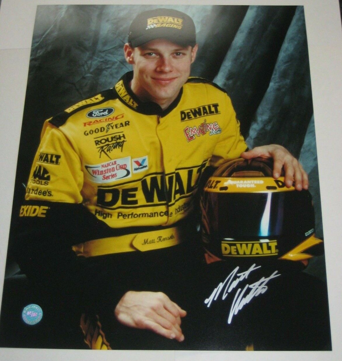 MATT KENSETH Signed 16x20 Photo Poster painting with COA