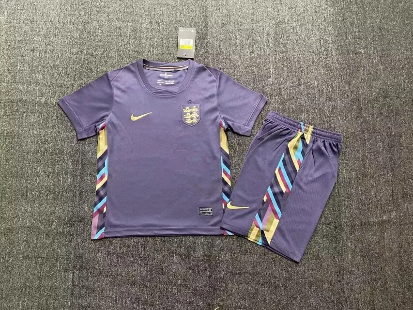 2024 England Away Kids Kit Football jersey Thai Quality