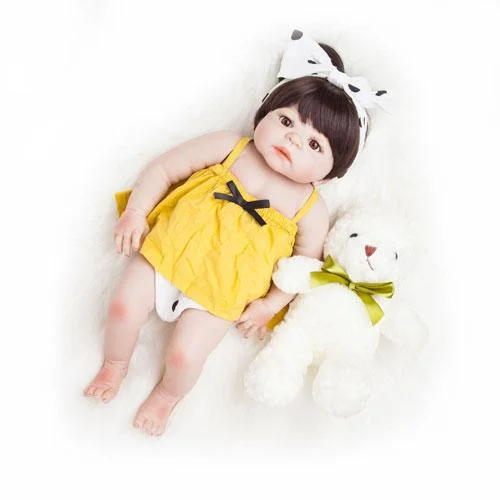 22" Cute Kayla Full Silicone Reborn Baby Doll Girl | Reborn Shoppe - Reborn Shoppe