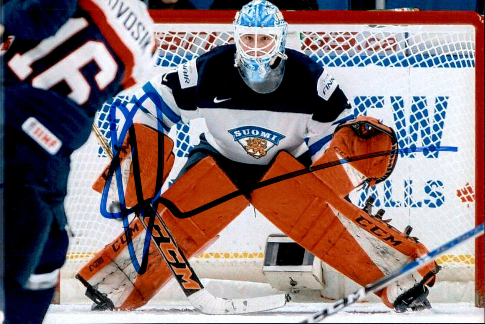 Ukko-Pekka Luukkonen SIGNED 4x6 Photo Poster painting TEAM FINLAND / BUFFALO SABRES #2