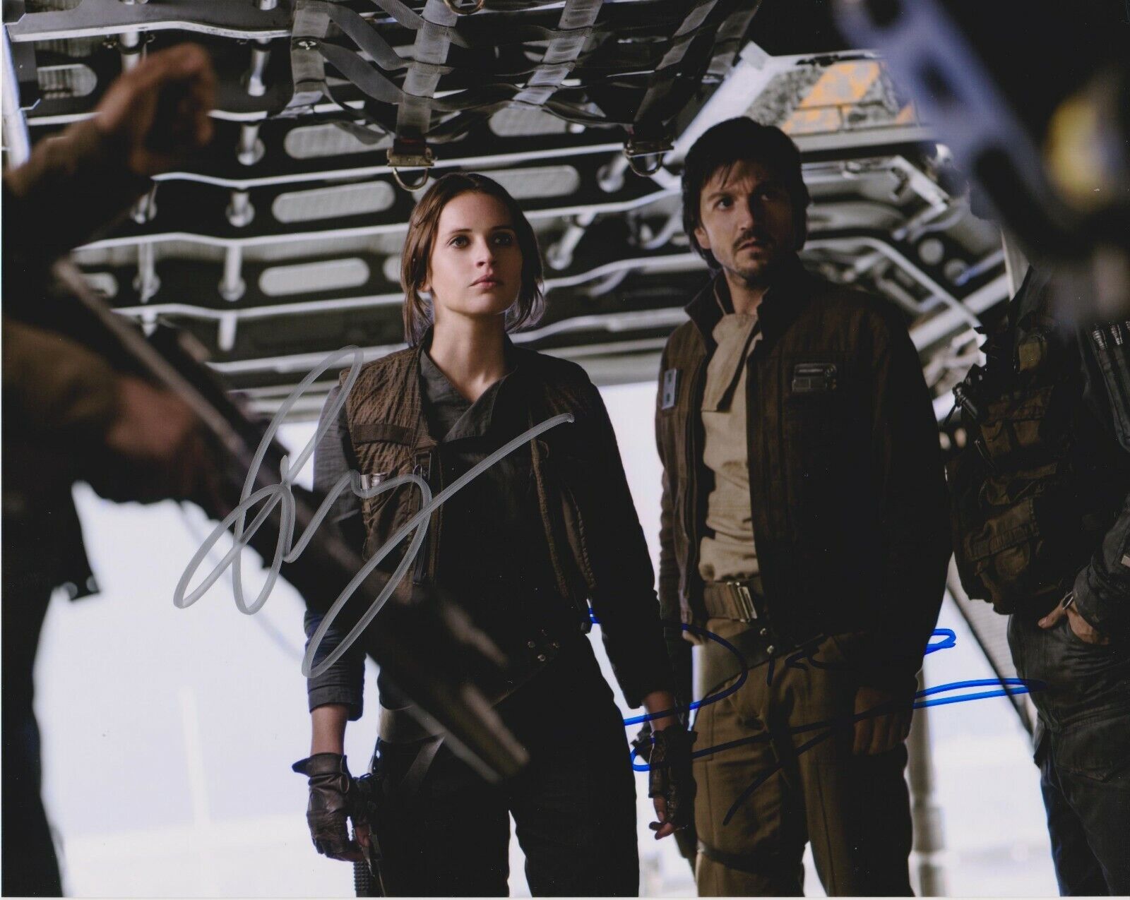 Felicity Jones & Diego Luna ‘Rogue One: A Star Wars Story’ Autographed 8x10 CoA