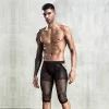 Men's fishnet see-through stretch sexy temptation boxers