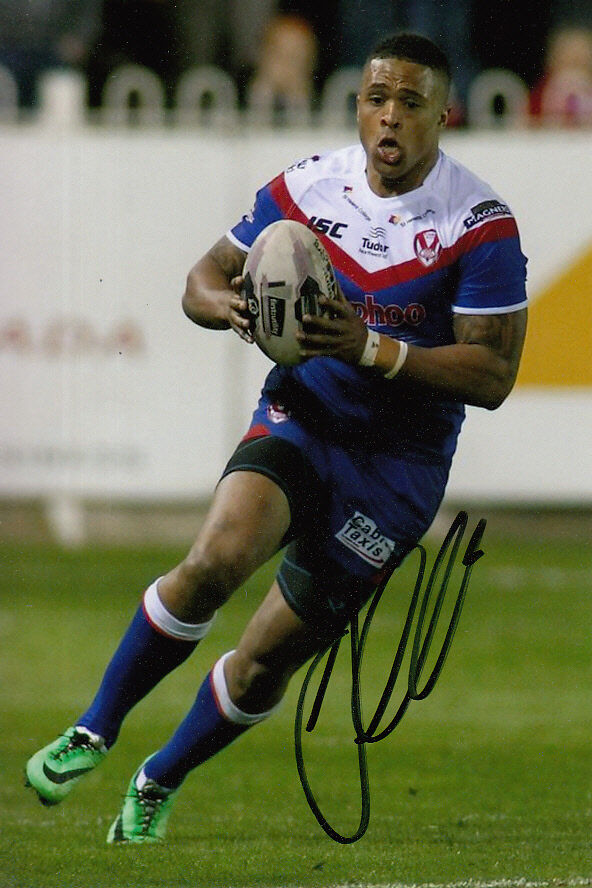 ST HELENS HAND SIGNED JORDAN TURNER 6X4 Photo Poster painting 3.