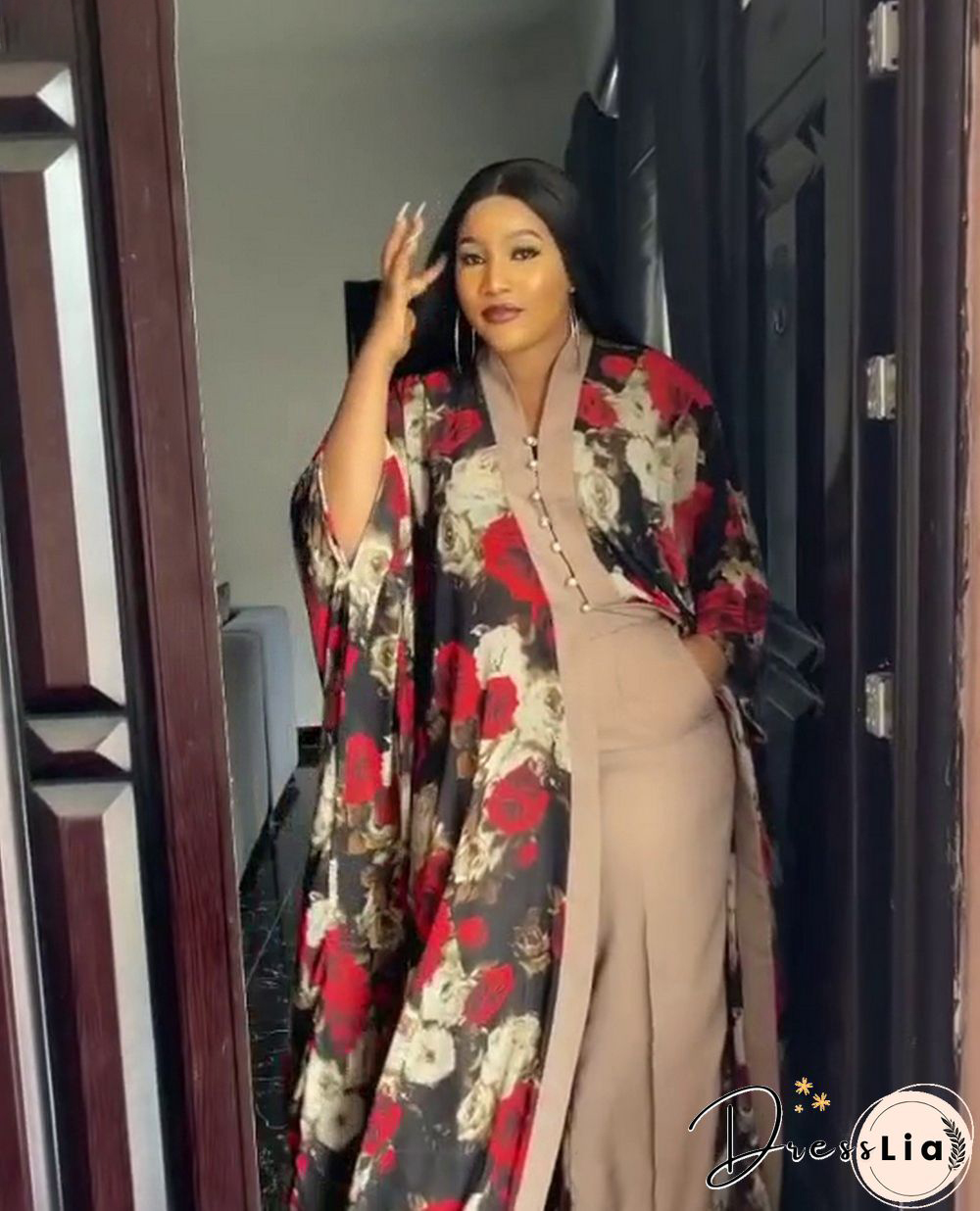 Summer African ClothesFor Women Two Piece Set Dashiki Fashion Long Dress Sets Pants Suits Outfits Party Dresses Plus Size