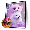 Diamond Painting-DIY Full Round Drill Lovely Pink Fox