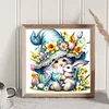 Easter Gnome-11CT Stamped Cross Stitch 40*40cm/15.75*15.75in
