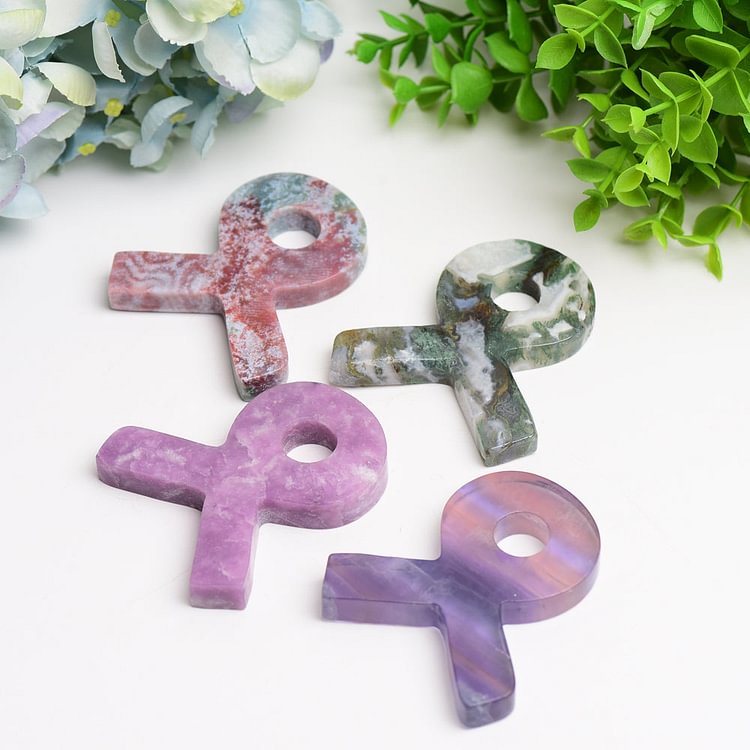 3.0"   Crystal Ribbon Carving