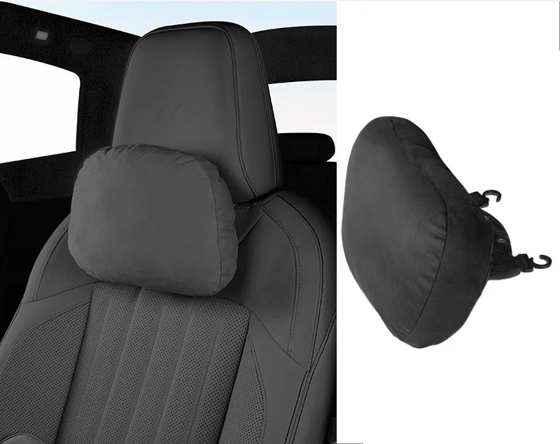 2026 Latest Model Car Seat Ergonomic Suede Headrest and Lumbar Support