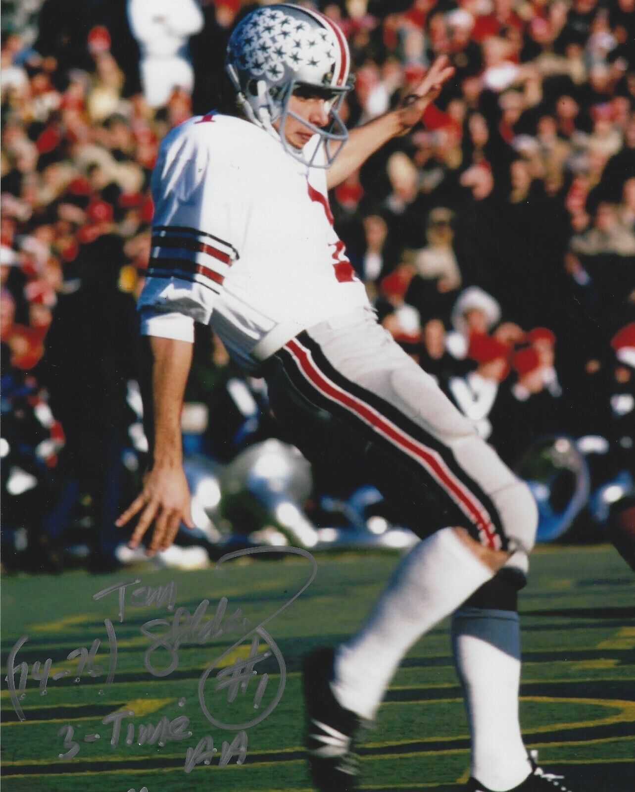 Autographed TOM SKALDANY Ohio State University 8x10 Photo Poster painting w/COA