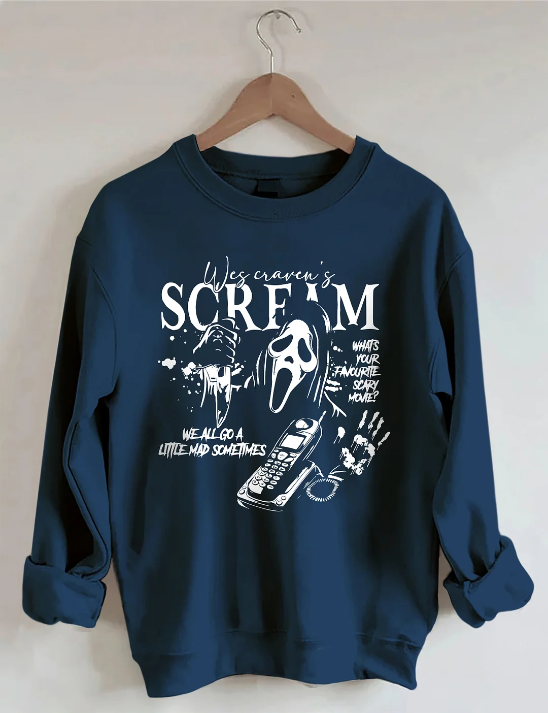 Vintage Ghostface Halloween Sweatshirt