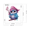 >SALE<5D DIY Partial Special Shaped Drill Diamond Painting Magic Owl Kit Decor 30x30cm