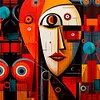 Abstract Figure Painting-11CT Stamped Cross Stitch 40*40cm/15.75*15.75in tapestrymarket