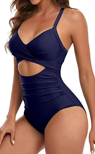 Cutout High Waisted One Piece Swimsuits
