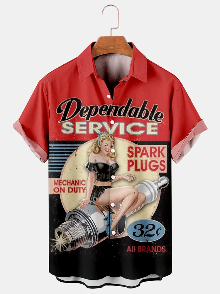 Beauty and Auto Accessories Casual Short Sleeve Shirts