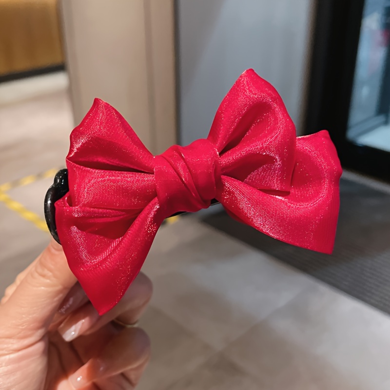 Vintage-Style Hair Claw Clip With Butterfly Knot, Medium Size, Single Piece, Suitable For Women 14 And Above, Secure And Non-Slip Design
