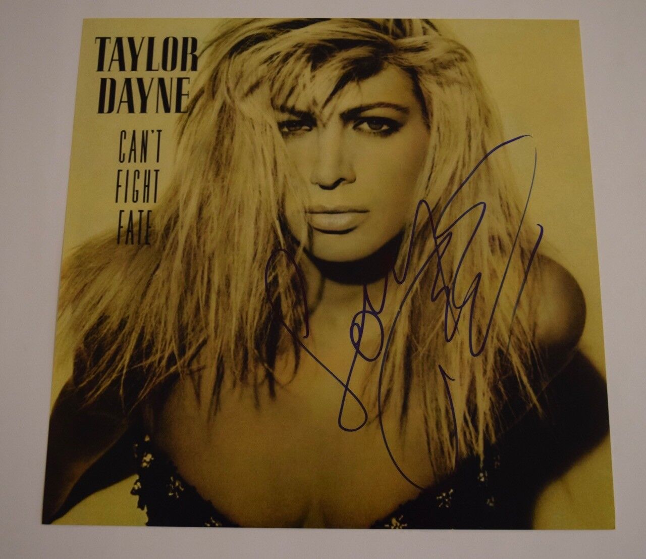 Taylor Dane Signed Autograph CAN'T FIGHT FATE 12X12 Album Flat Photo Poster painting COA VD