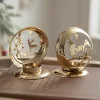 Christmas Festive Table Decor Prop Golden Candle Holder 