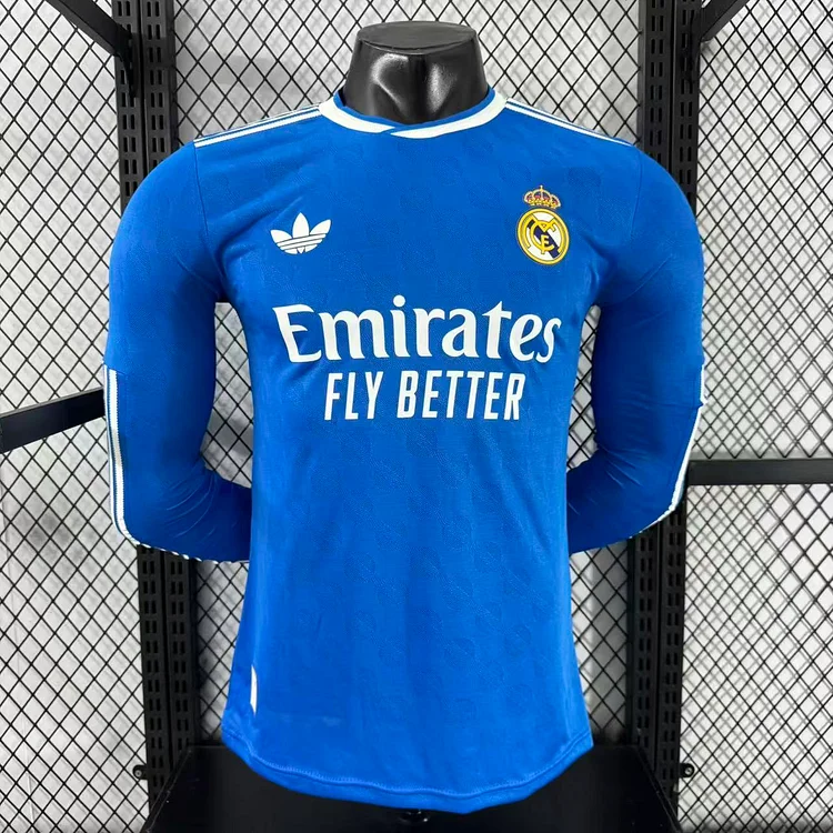 25/26 Real Madrid second away long sleeve player version