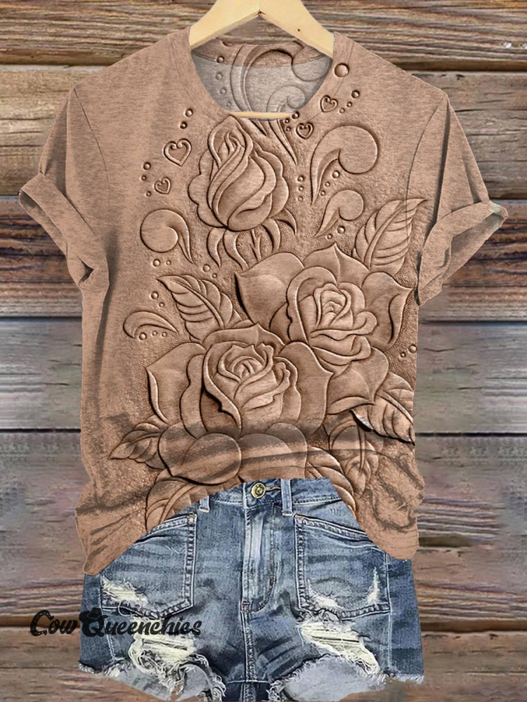 Rose Printt-Shirt