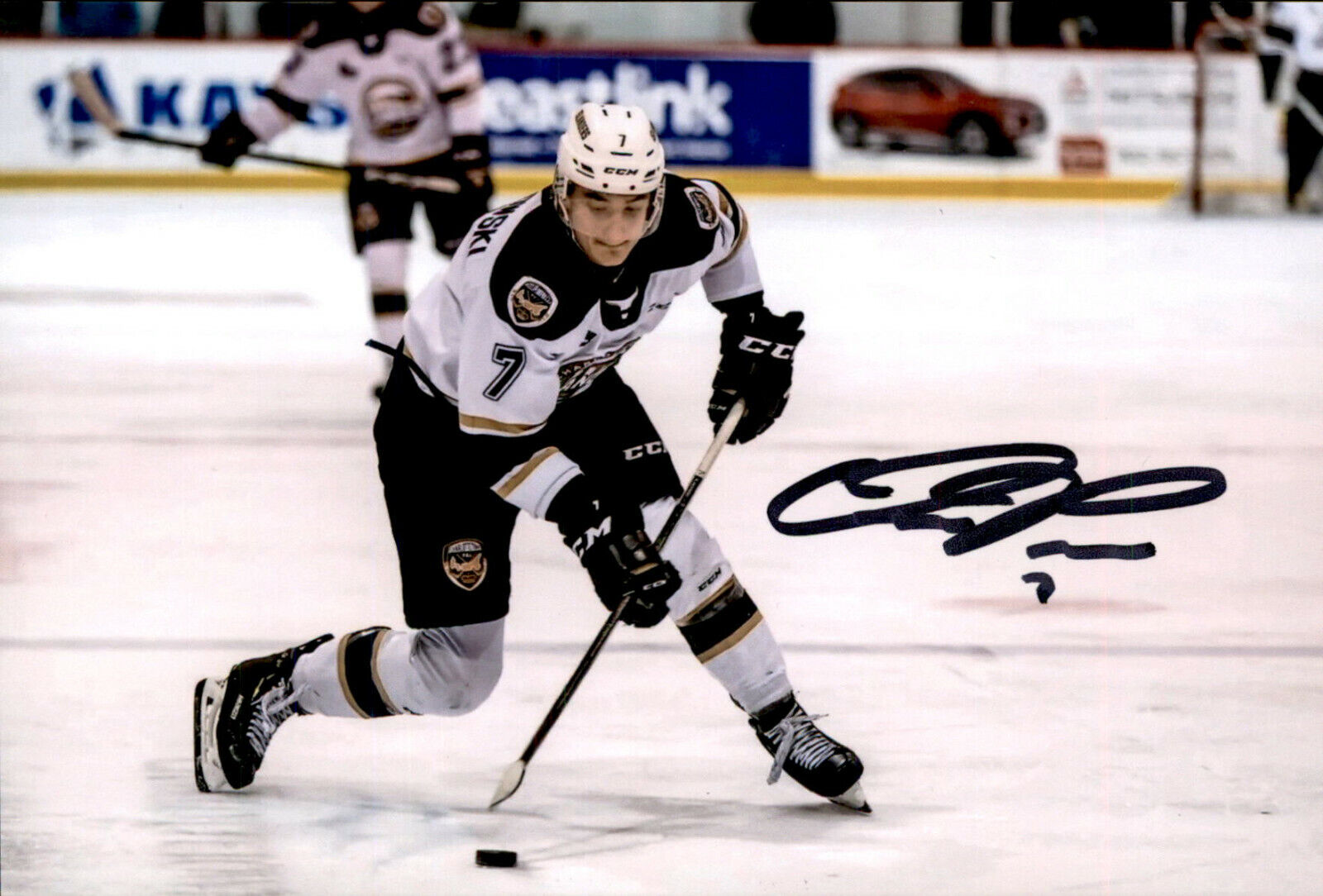 Oscar Plandowski SIGNED autographed 4x6 Photo Poster painting CHARLOTTETOWN / DETROIT RED WINGS