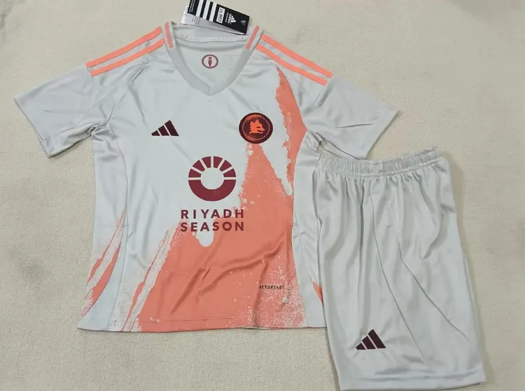 24-25 season Roma away kids uniform