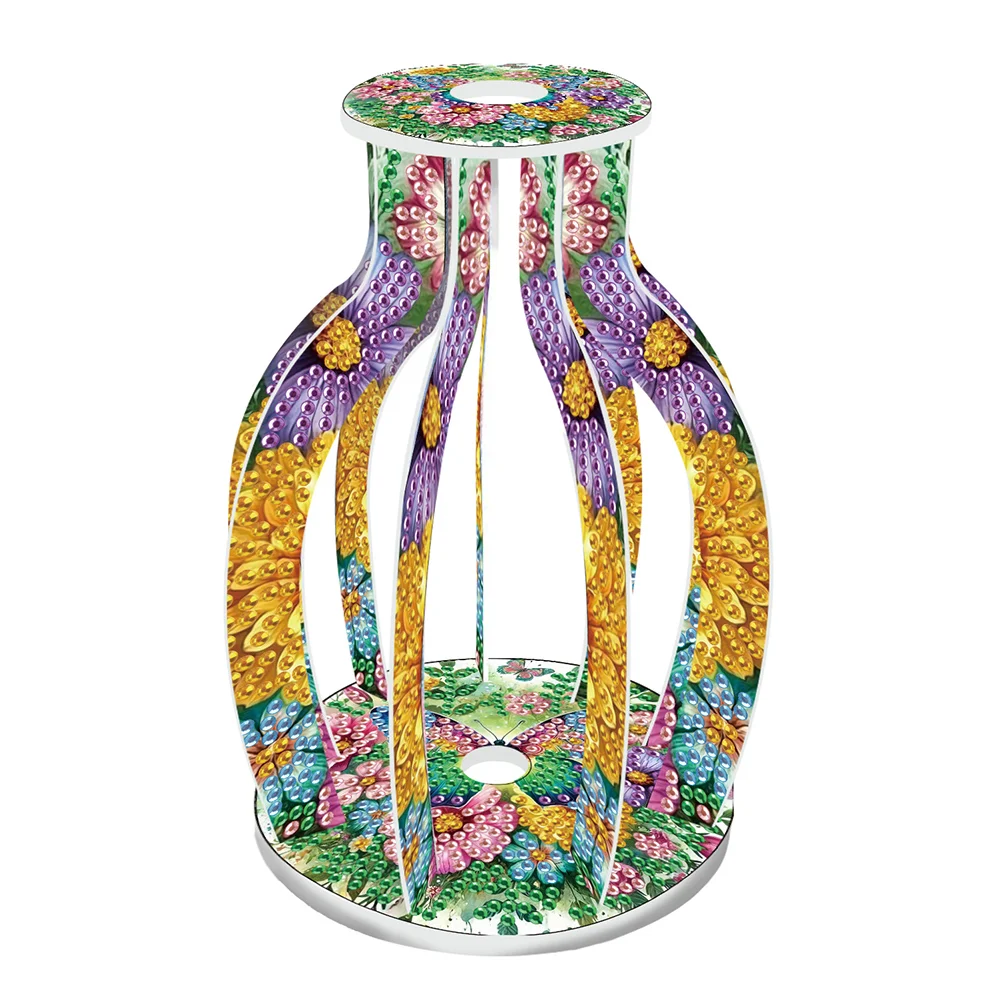 Garden Butterfly Diamond Painting Flower Vase Rhinestones Desktop Ornaments