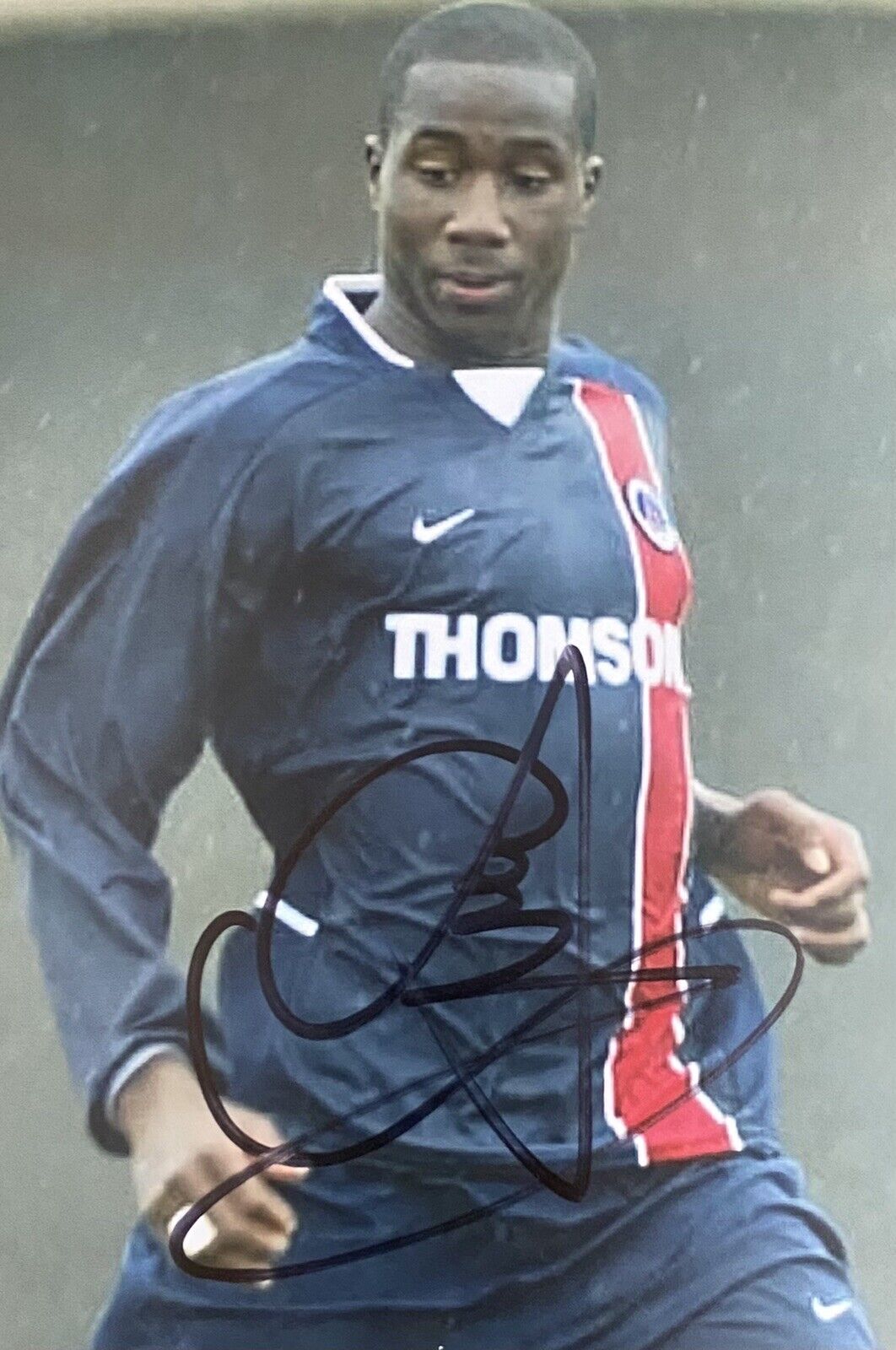 Sol Bamba Genuine Hand Signed PSG 6X4 Photo Poster painting