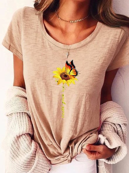 Floral Short Sleeve Shirts & Tops