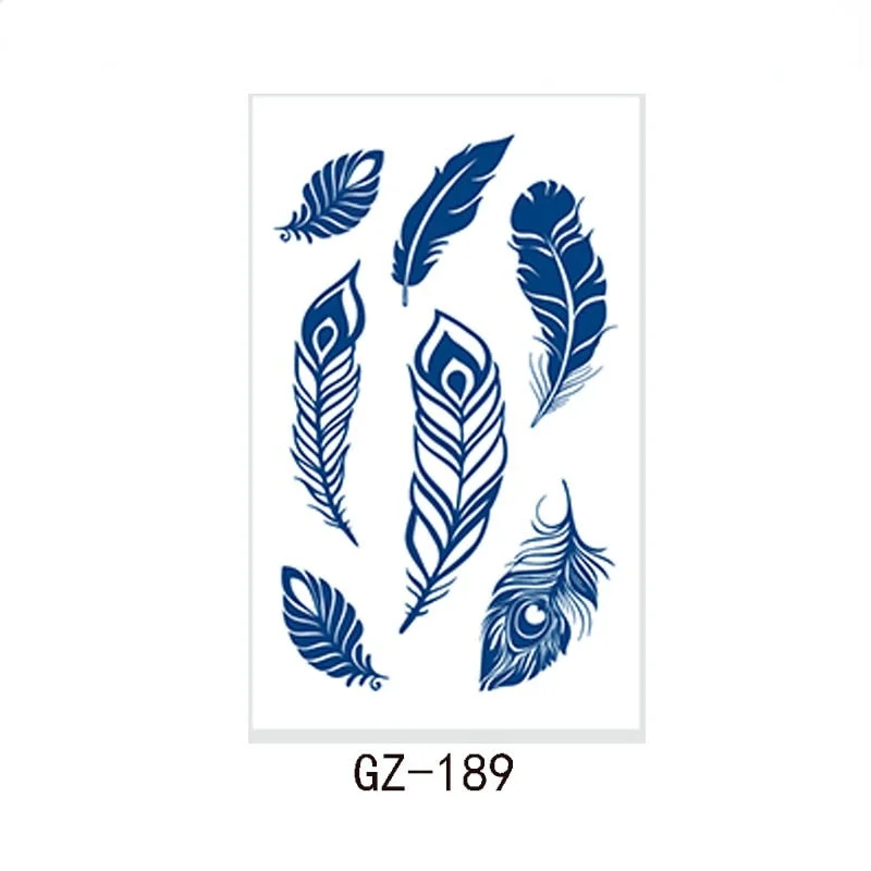 2021 new net celebrity herbal juice tattoo stickers semi-permanent waterproof sweat tattoo tattoo stickers