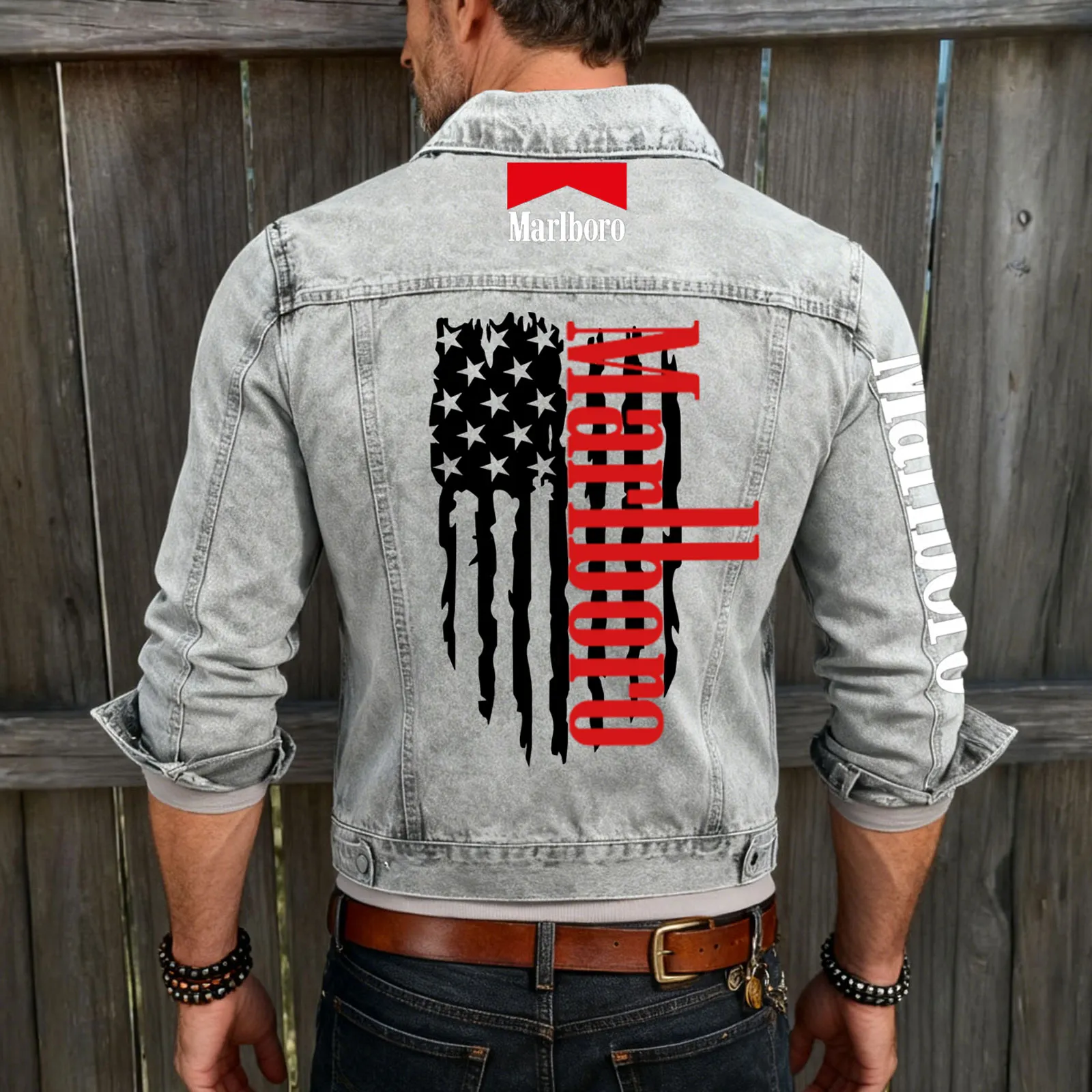 Distressed Denim Jacket