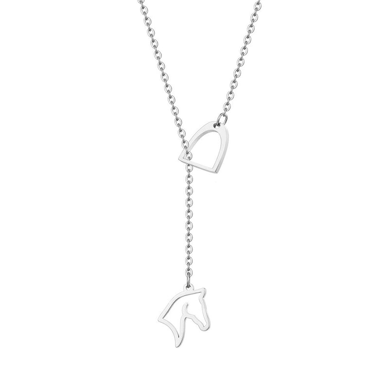 304 Stainless Steel 18K Gold Plated IG Style Classic Style Commute Plating Animal Heart Shape Feather Pendant Necklace